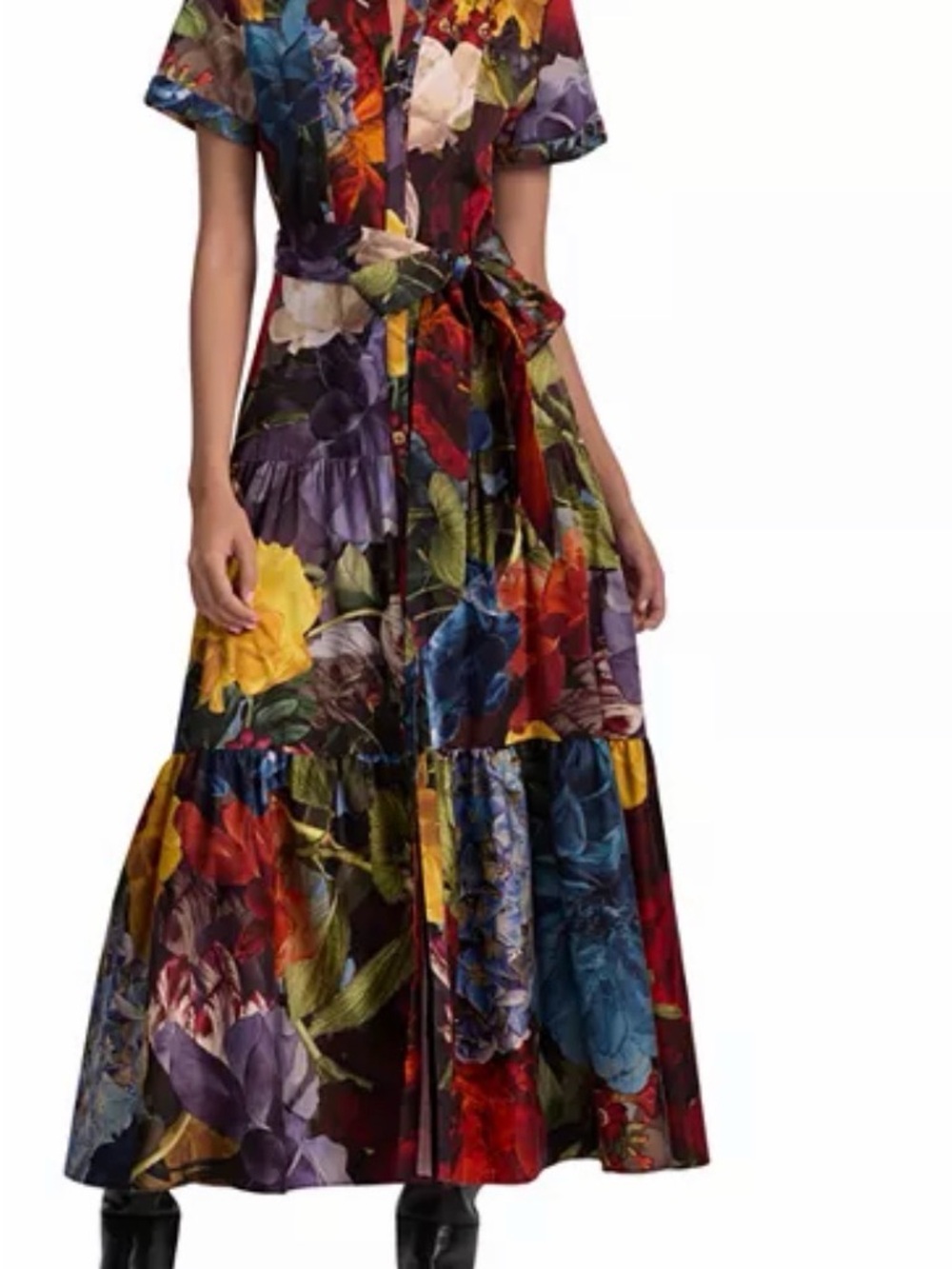 Alice and Olivia
Lucy Roll Sleeve Midi Dress